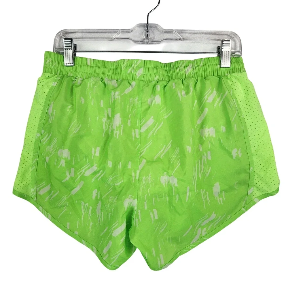 Under Armour Small Green Running Shorts HeatGear Loose Fit Athletic Gym Workout